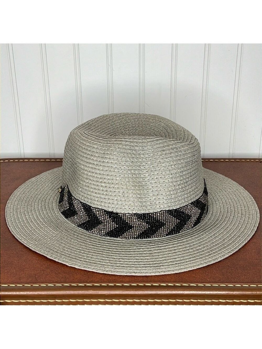 Olive & Pique Grey Paper Sun Hat